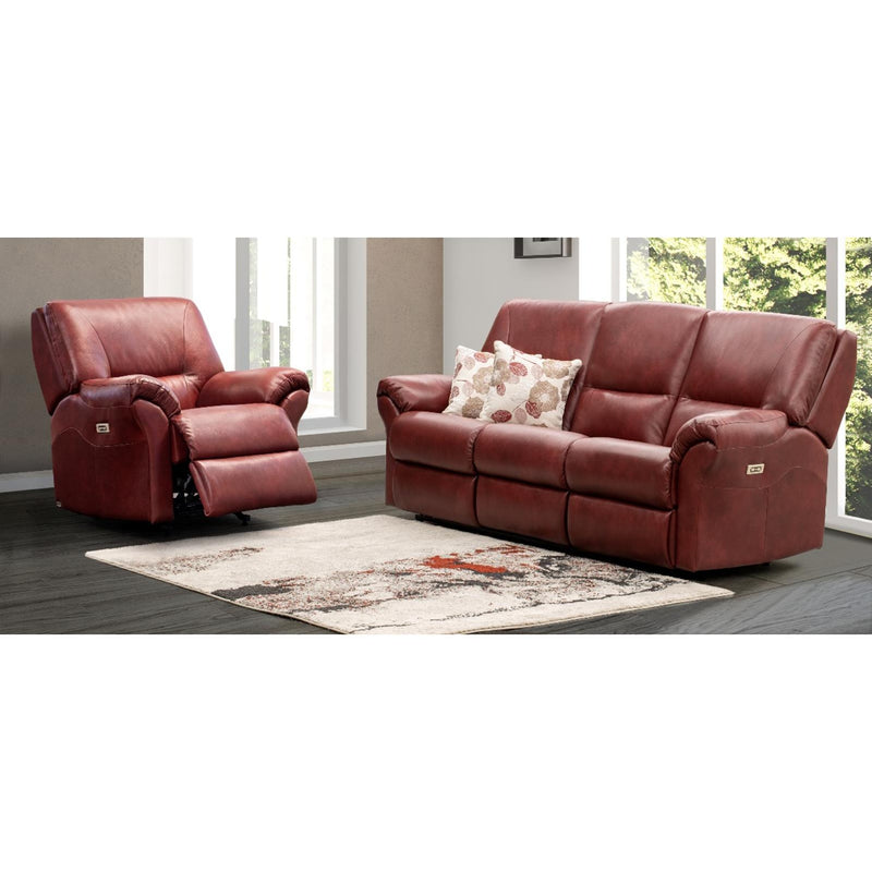 Elran Power Reclining Sofa 40116-MEC-OPH Power Reclining Sofa with Power Headrest IMAGE 2