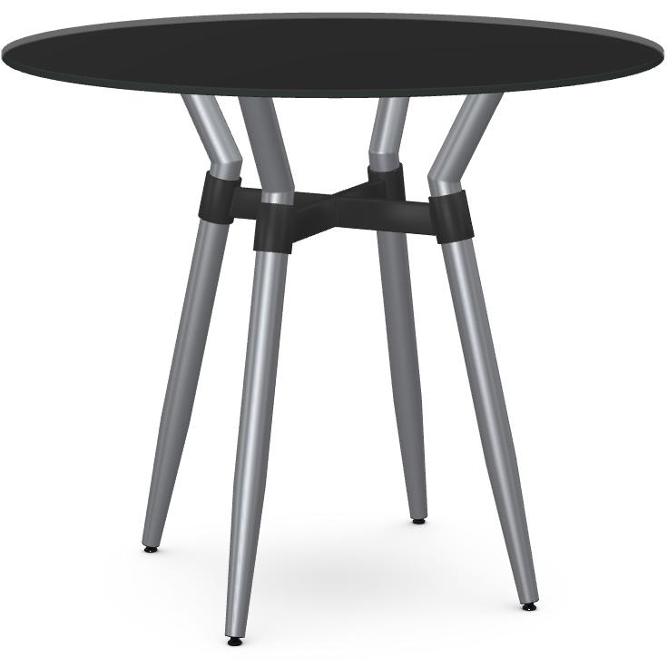 Amisco Round Link Counter Height Dining Table with Glass Top 50554-36/2425|90262 IMAGE 1