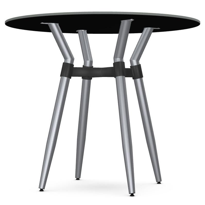 Amisco Round Link Counter Height Dining Table with Glass Top 50554-36/2425|90262 IMAGE 3