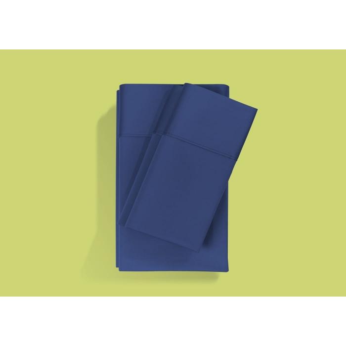 Bedgear Hyper-Cotton Sheets - Navy (Queen) IMAGE 4