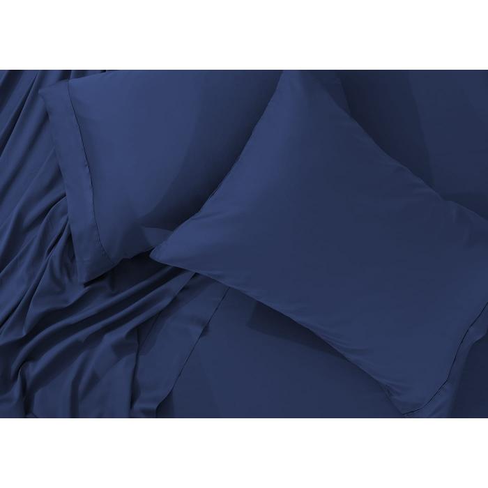 Bedgear Hyper-Cotton Sheets - Navy (Queen) IMAGE 6