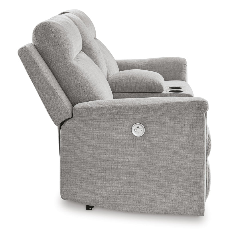 Signature Design by Ashley Barnsana Power Reclining Fabric Loveseat with Console 3320196C IMAGE 4