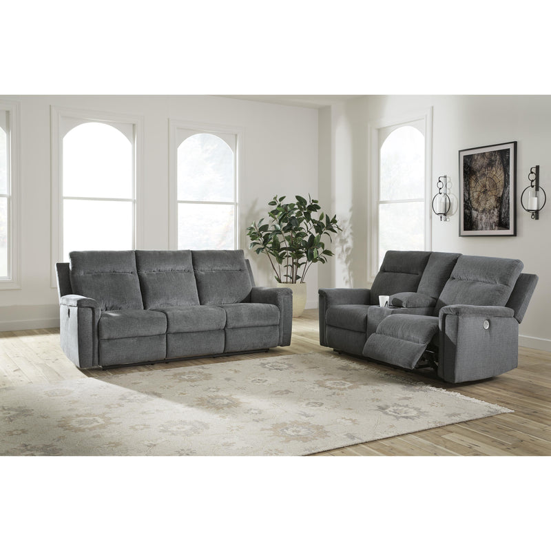 Signature Design by Ashley Barnsana Power Reclining Fabric Loveseat with Console 3320296C IMAGE 12