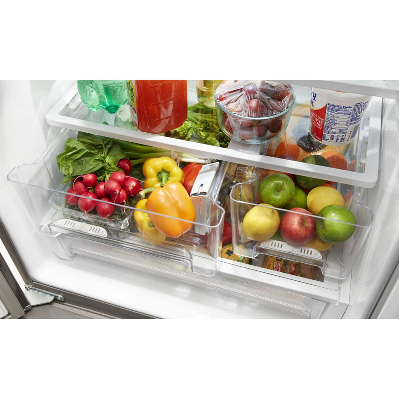 Whirlpool 30-inch, 19.68 cu.ft. Freestanding French 3-Door Refrigerator with FreshFlow™ Air Filter WRF560SFHZBSP IMAGE 3